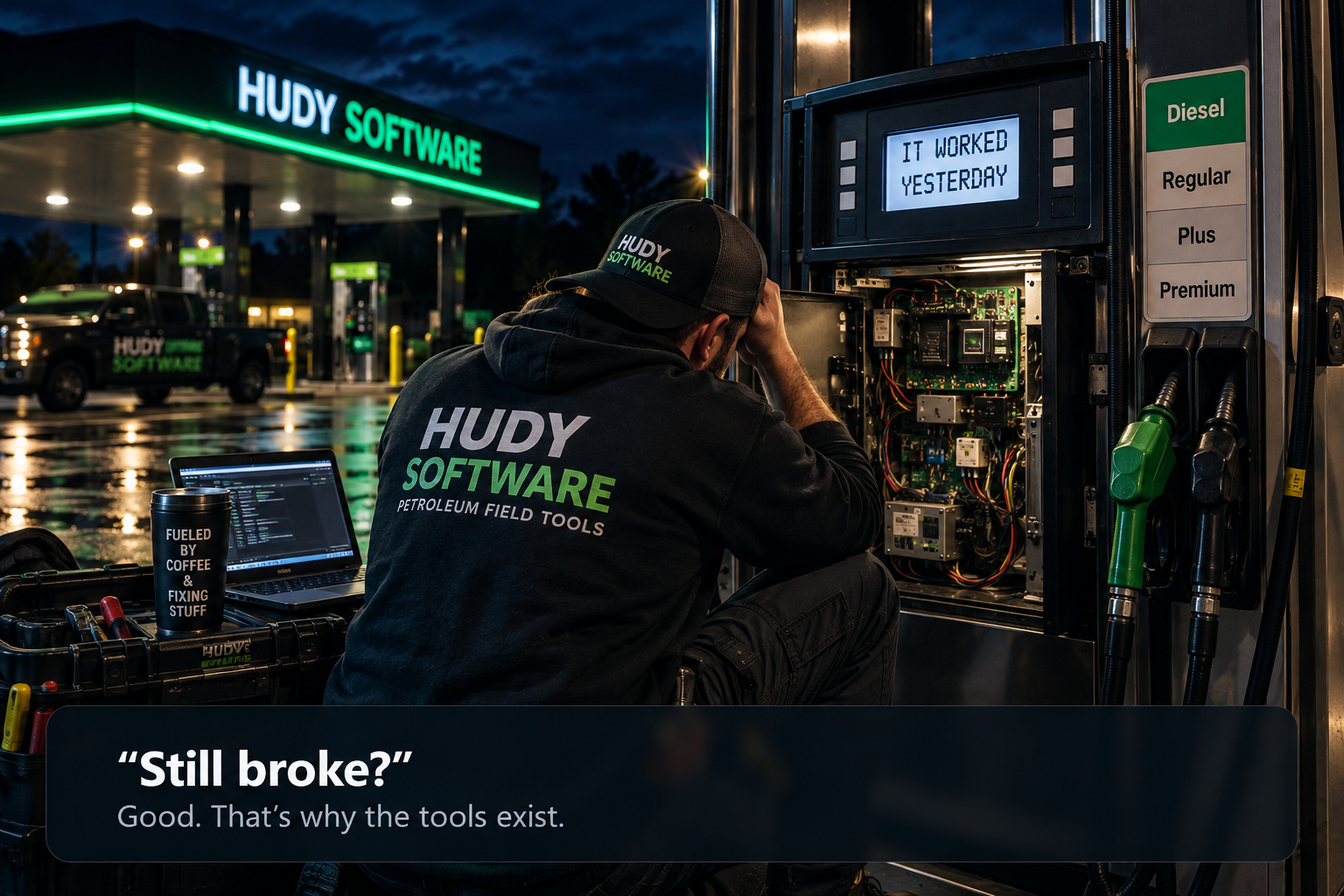 Hudy Software petroleum field technician
